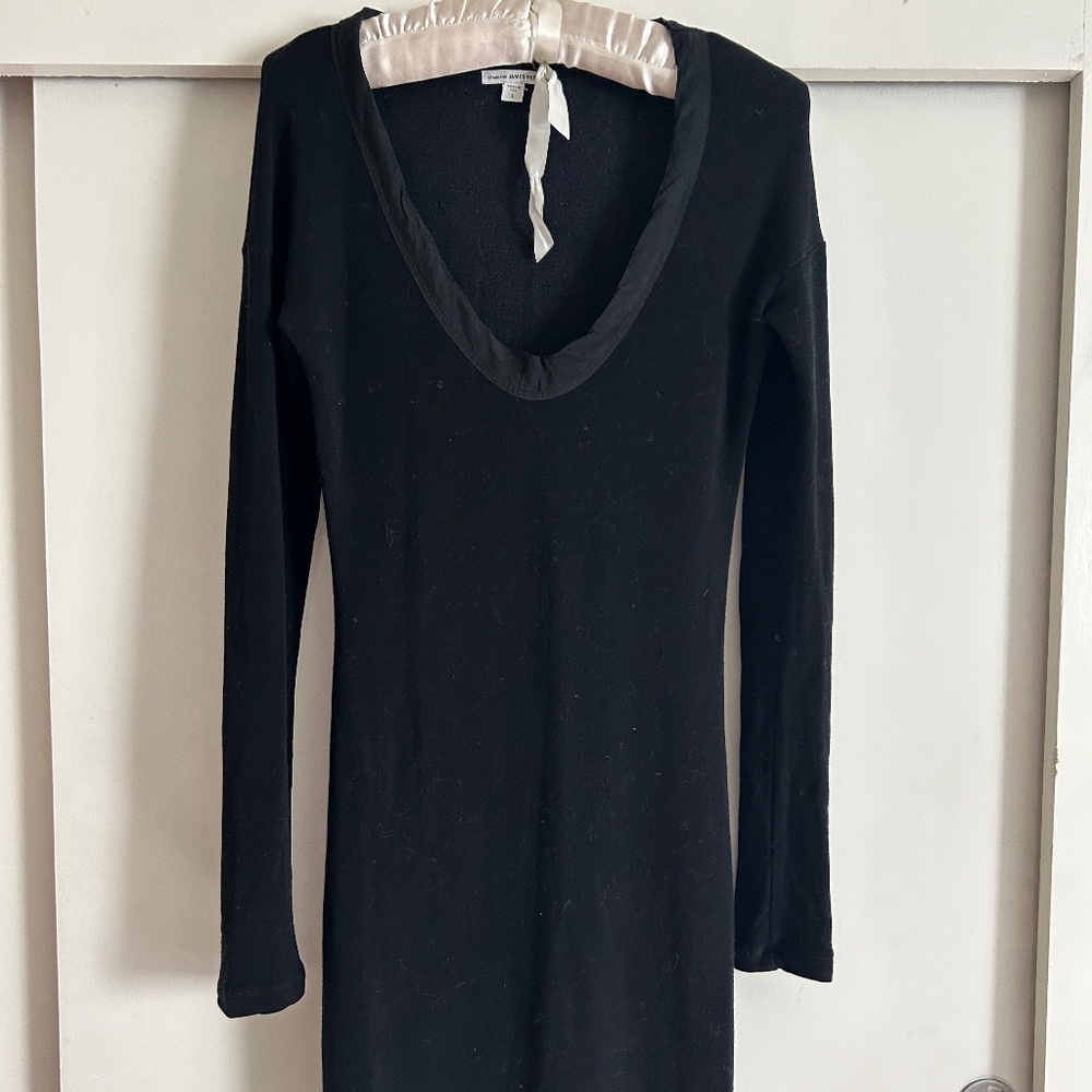 James Perse simple black dress